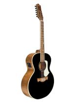 Tagima violao aco jumbo cedro solido flamed fs-600 bk