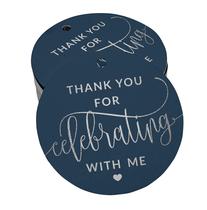 Tags de Agradecimento de Aniversário "Obrigado por Celebrar Comigo" com Folha - Inkdotpot Tags de Agradecimento de Aniversário "Obrigado por Celebrar Comigo" com Folha - Inkdotpot
