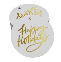 Tags de Papel com Folha Metálica para Festas de Fim de Ano - Inkdotpot Tags de Papel com Folha Metálica para Festas de Fim de Ano - Inkdotpot