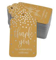 Tags de Papel Metalizado "Obrigado por Celebrar Comigo" para Aniversário - Inkdotpot Tags de Papel Metalizado "Obrigado por Celebrar Comigo" para Aniversário - Inkdotpot