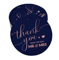 Tags de Papel "Thank You" de Casamento com Folha Metálica para Lembrança - Inkdotpot Tags de Papel "Thank You" de Casamento com Folha Metálica para Lembrança - Inkdotpot