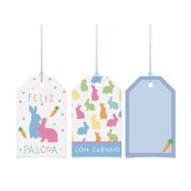 Tags Decorativa Bliss - 5 x 8 cm - 12 unidades - Cromus Páscoa - Rizzo Tags Decorativa Bliss - 5 x 8 cm - 12 unidades - Cromus Páscoa - Rizzo