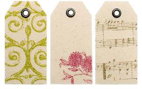 Tags Decorativas Canvas Toke e Crie - 3 unid. Tags Decorativas Canvas Toke e Crie - 3 unid.