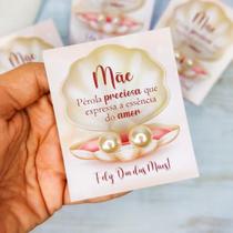 Tags para Presente + Brincos Pérola 8mm - 100 Unidades Tags para Presente + Brincos Pérola 8mm - 100 Unidades