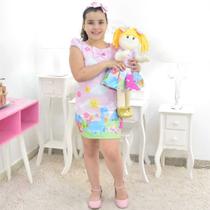 Tal Filha Tal Boneca Helo - Vestido Dinossauros Trapézio