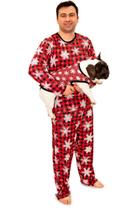 Tal Pai Tal Pet Pijama Masculino Longo e Roupa Pet Natal Flocos de Neve - Alegria de Montar