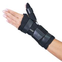 Tala Curta Para Punho e Polegar Mão Esquerda Órtese Kestal Preto