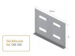 Tala/juncao reta para eletrocalha 75mm Tala/juncao reta para eletrocalha 75mm