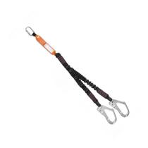 Talabarte " Y" de Segurança Com Gancho de 55mm Elástico e Mosquetão Oval Mg1892a Mg Cinto Talabarte " Y" de Segurança Com Gancho de 55mm Elástico e Mosquetão Oval Mg1892a Mg Cinto