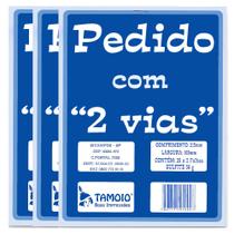 Talão de Pedido 1/18 2 Vias 2x25 Folhas PT 20 - Tamoio