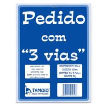 Talão de Pedido 1/18 3 Vias 3x25 Folhas - Tamoio Talão de Pedido 1/18 3 Vias 3x25 Folhas - Tamoio