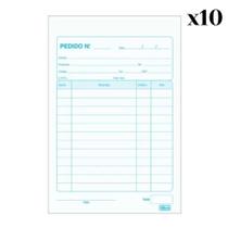 Talão De Pedido 1/32 Pequeno 40X2 Vias 80 Folhas TILIBRA Com 10 Unidades Talão De Pedido 1/32 Pequeno 40X2 Vias 80 Folhas TILIBRA Com 10 Unidades