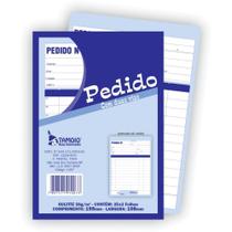 Talão de Pedido 1/36 2 Vias 25 Folhas - Pacote com 20 Unidades