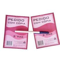 Talão de pedidos 2 vias kit com 2 talões e caneta - marse