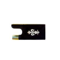 Talão em Ébano Flor de Lis Para Arco de Violino 4/4