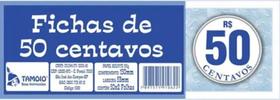 Talão Ficha 50 Centavos C/50Fls x 2 - Tamoio Talão Ficha 50 Centavos C/50Fls x 2 - Tamoio