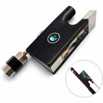 Talão Marinos Para Arco De Violino 4/4 Ébano Olho Paris Com Parafuso Completo Botão De Ajuste Premium Talão Marinos Para Arco De Violino 4/4 Ébano Olho Paris Com Parafuso Completo Botão De Ajuste Premium