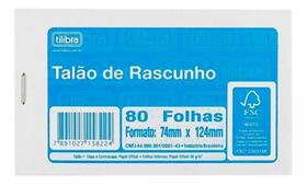 Talão Rascunho com Serrilha - 80 Folhas (Pacote com 20 unidades) Talão Rascunho com Serrilha - 80 Folhas (Pacote com 20 unidades)