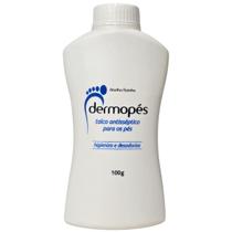 Talco Antisséptico Para Os Pés Higieniza e Desodoriza Dermopés Abelha Rainha 100g
