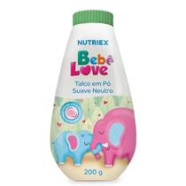 Talco em Pó Suave Neutro Bebe Love 200g Talco em Pó Suave Neutro Bebe Love 200g