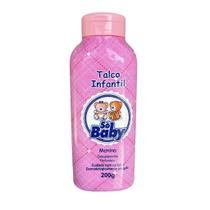Talco Infantil Rosa 200G SÓ BABY