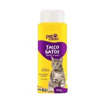 Talco para Cachorro e Gato Pet Clean 100g Banho a Seco Perfuma Neutraliza Odor Reduz a Oleosidade