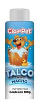 Talco Para Macho Cia do Pet - Calmante e Refrescante - 100g