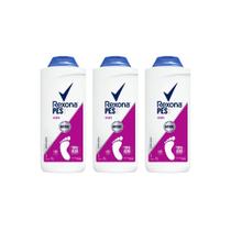 Talco Para Pes Rexona Women 100G - Kit Com 3Un