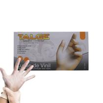 Talge luva de vinil descartável c/100un