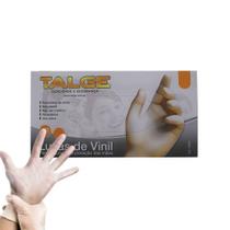 Talge luva de vinil descartável c/100un