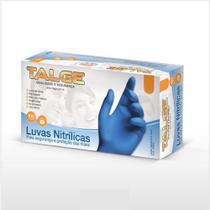 Talge luva nitrilicas descartável c/100un Talge luva nitrilicas descartável c/100un