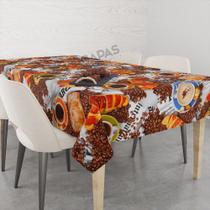 Talha De Mesa Retangular Impermeavel Termica Estampa Cafe