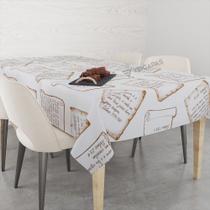 Talha De Mesa Retangular Impermeavel Termica Estampa Salmos