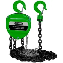 Talha Manual 1 Tonelada 1000 Kg Com Corrente 5 Metros Trato Talha Manual 1 Tonelada 1000 Kg Com Corrente 5 Metros Trato