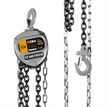 Talha Manual Corrente 500kg Elevação 12 Metros CSM Levantar Erguer Içar Até Meia Tonelada Industrial