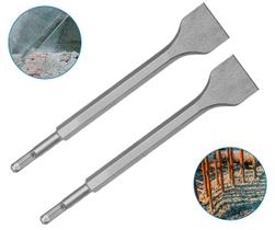 Talhadeira Sds Plus 14x40x250 Para Martelete Bosch, Makita, Dewalt - 2 Unidades