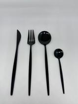 Talher 16pc preto brilho slim