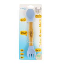 Talher Duplo Cabo Bambu e Pontas Silicone Azul (6m+) Clingo Talher Duplo Cabo Bambu e Pontas Silicone Azul (6m+) Clingo