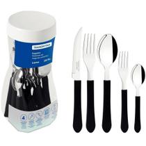 Talher Faqueiro Leme 20PC INOX Preto