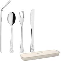 Talher Infantil Aço Inox Tramontina Transição Alimentar Bebê Talher Infantil Aço Inox Tramontina Transição Alimentar Bebê