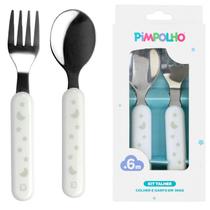 Talher Infantil Kit Garfo E Colher 2 Peças +6 Meses - Pimpolho Baby Talher Infantil Kit Garfo E Colher 2 Peças +6 Meses - Pimpolho Baby