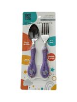 Talher Infantil Menina Divertido Inox e Plástico BPA Free