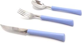 Talher Inova 3 Peças Só O Cabo Toca Na Mesa Antibacteriano Hortensia