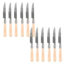 Talher Jogo 12 Peças Marfim Luxo Garfo Faca Colher