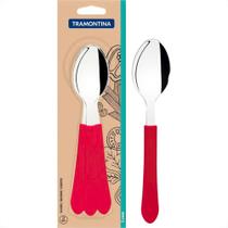 Talher Tramontina Colher De Mesa Leme Cabo Vermelho 3 Pecas - 23183/370