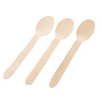 Talheres de Madeira Natural 16cm - SilverFestas
