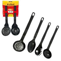 Talheres De Nylon Super Resistente Antiaderente 4 Peças