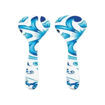 Talheres de Salada "Blues" em Melamina 28x8x1 Guzzini