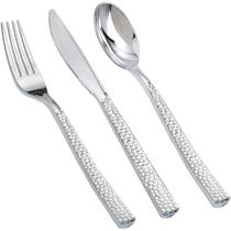 Talheres descartáveis Supernal Silver Plastic 360 unidades
