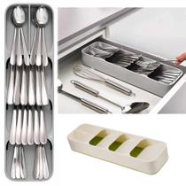 talheres gaveta organizador colher garfo caixa de armazenamento recipiente plástico plateau faca bloco titular cozinha f talheres gaveta organizador colher garfo caixa de armazenamento recipiente plástico plateau faca bloco titular cozinha f